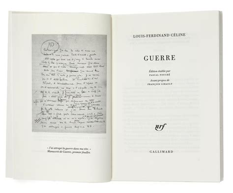 guerre celine france culture|Manuscripts of pro.